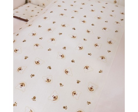 Комплект в кроватку Kidboo Cute Bear beige 6 предметов