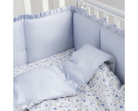 Комплект в кроватку Perina Lovely Dream голубой Cosmo 6 предметов