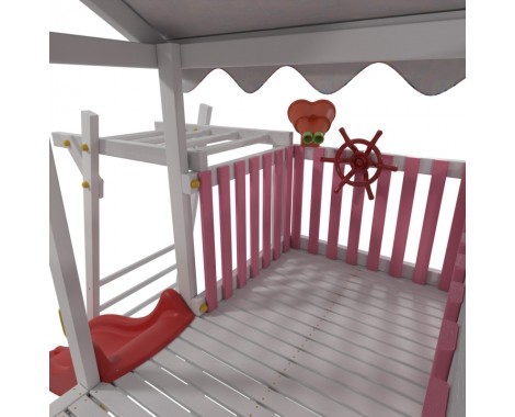 Детский домашний игровой комплекс чердак ДК1Р Розовый