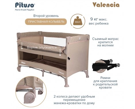 Кровать-манеж Pituso Valencia