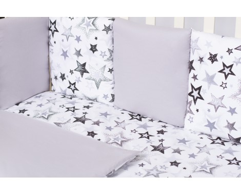 Комплект в кроватку Peppy Fantasia серый 6 предметов