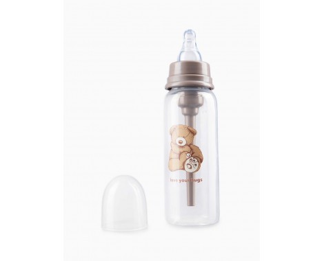 Антиколиковая бутылочка Happy Baby с силиконовой соской bears 250 мл.