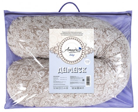 Подушка для беременных AmaroBaby Бумеранг 170 х 25 см.