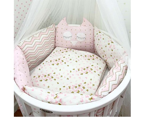 Комплект в кроватку Dreams Мечтатель в розовом 5 предметов