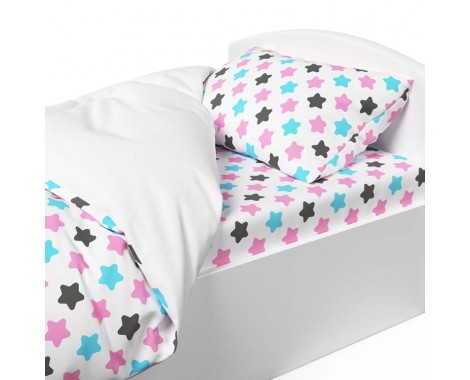 Комплект постельного белья Капризун Розовые звезды 1,5 спальный