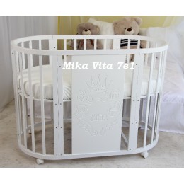 Овальная кроватка Mika Vita Vip 7 в 1