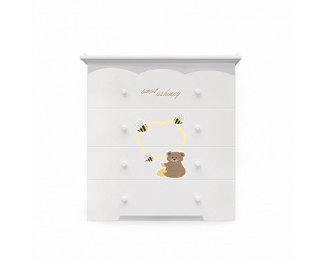 Пеленальный комод Nuovita Stanzione Honey Bear с доводчиками