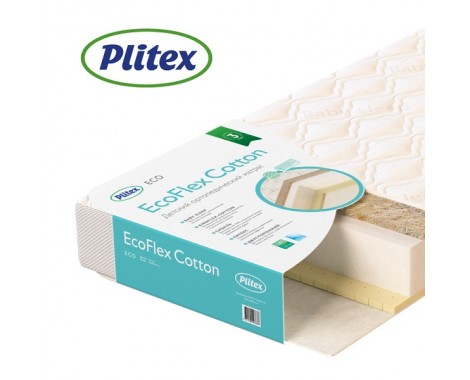 Матрас Plitex Eco Flex Cotton 60 х 120 см.