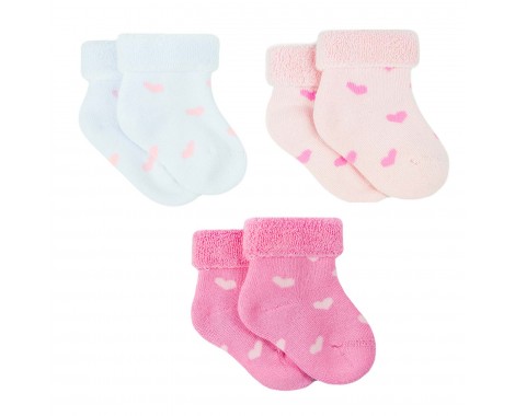 Набор махровых носочков для девочки 9-10 см